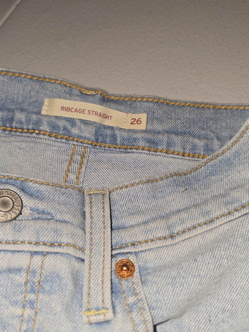 Ribcage straight full length jeans - Light Wash - Picture 3 of 4